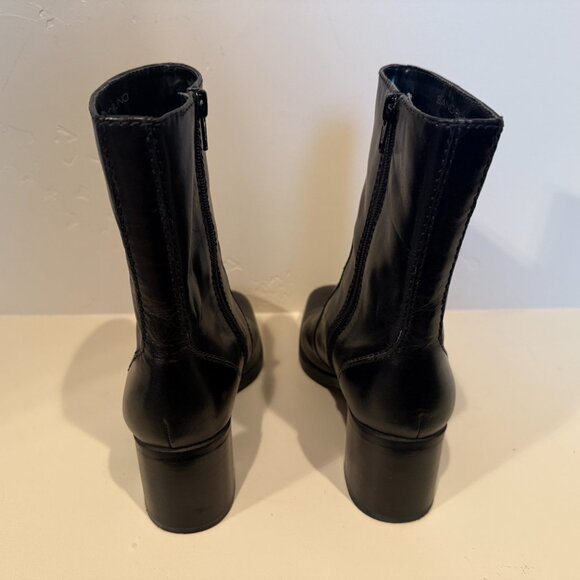 Bandolino BDNOVEMBRE Black Leather Boots Size 6 1/2 - Picture 3 of 14